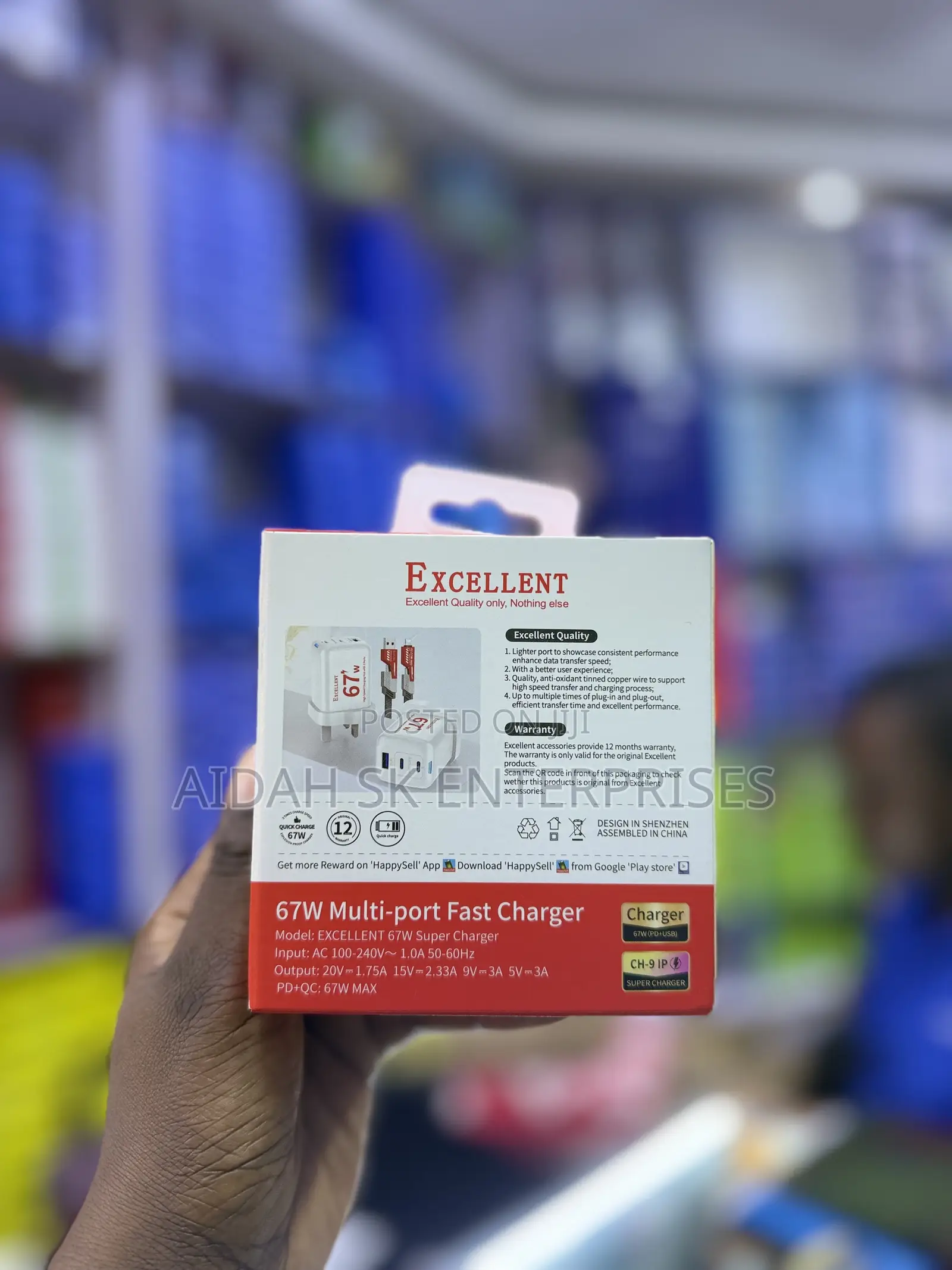 Excellent 65W Multi Port Fast Charger