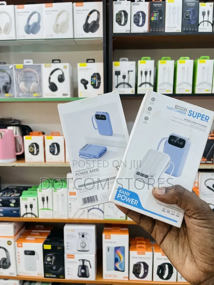 4 Wires Fast Charge Super Power Bank 10,000mah