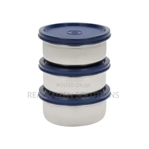 ROYALFORD 3pcs Stainless Steel Lunch Box With Insulated Carry Bag