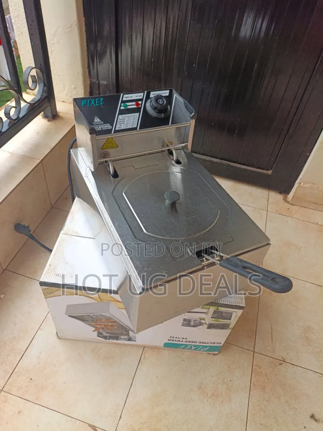 Pixel 6 Litre Single Tank Electric Deep Fryer With Adjustable Thermo