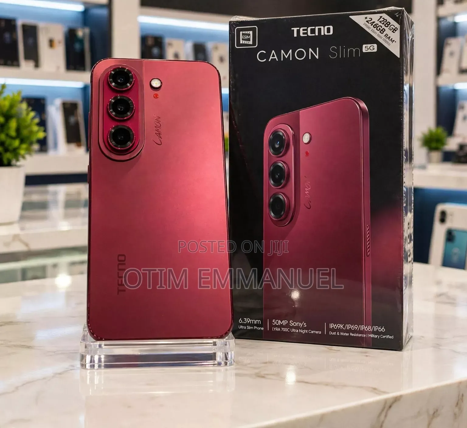 New Tecno Camon Slim 256 GB Red