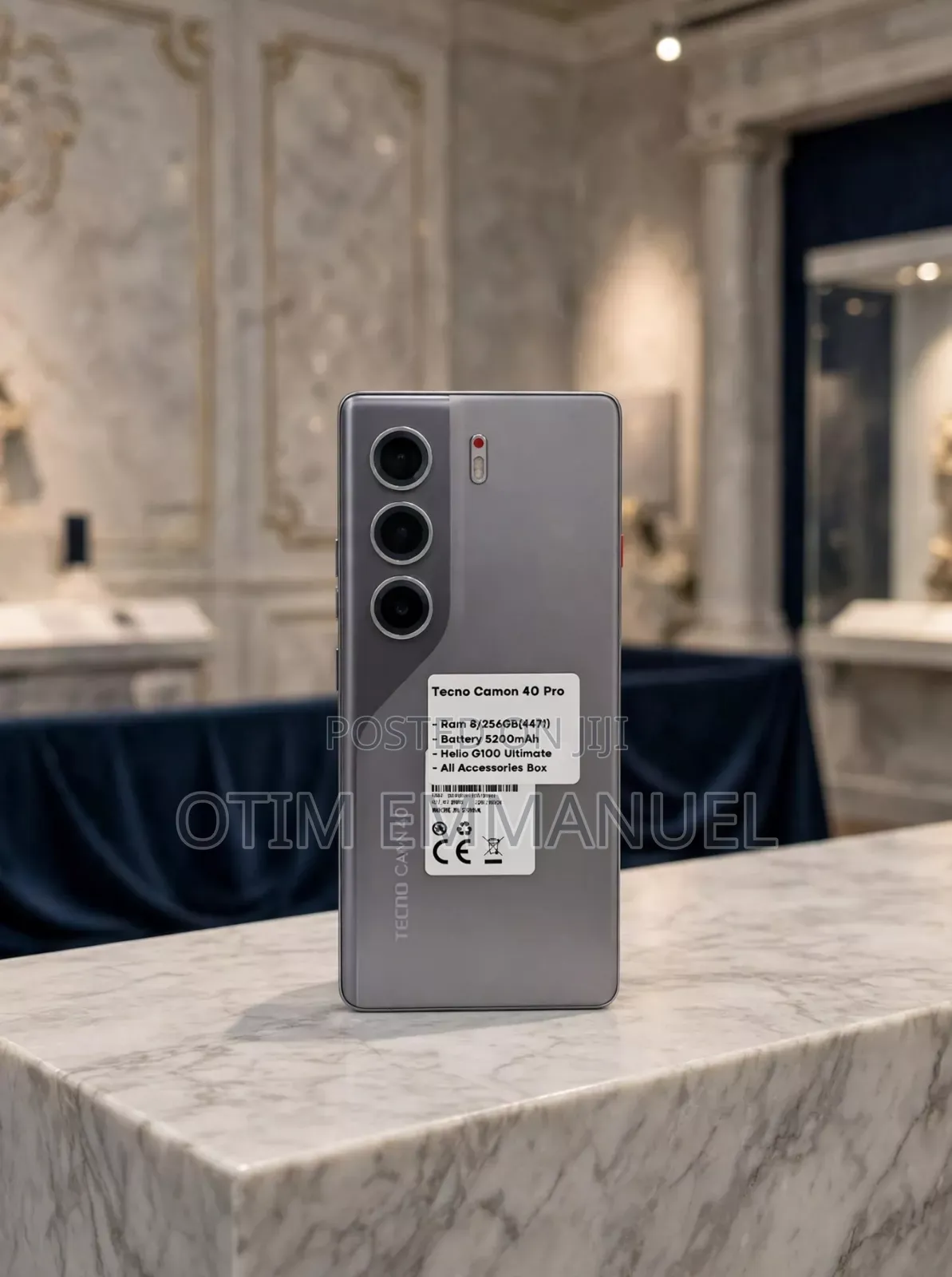 New Tecno Camon 40 Pro 5G 256 GB Gray