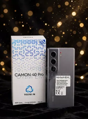 New Tecno Camon 40 Pro 5G 256 GB Black
