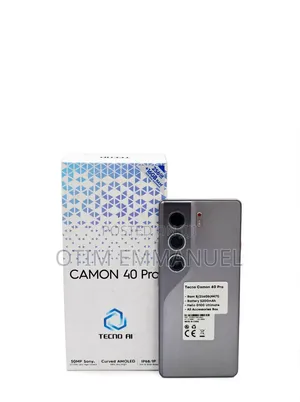 New Tecno Camon 40 Pro 5G 256 GB Black