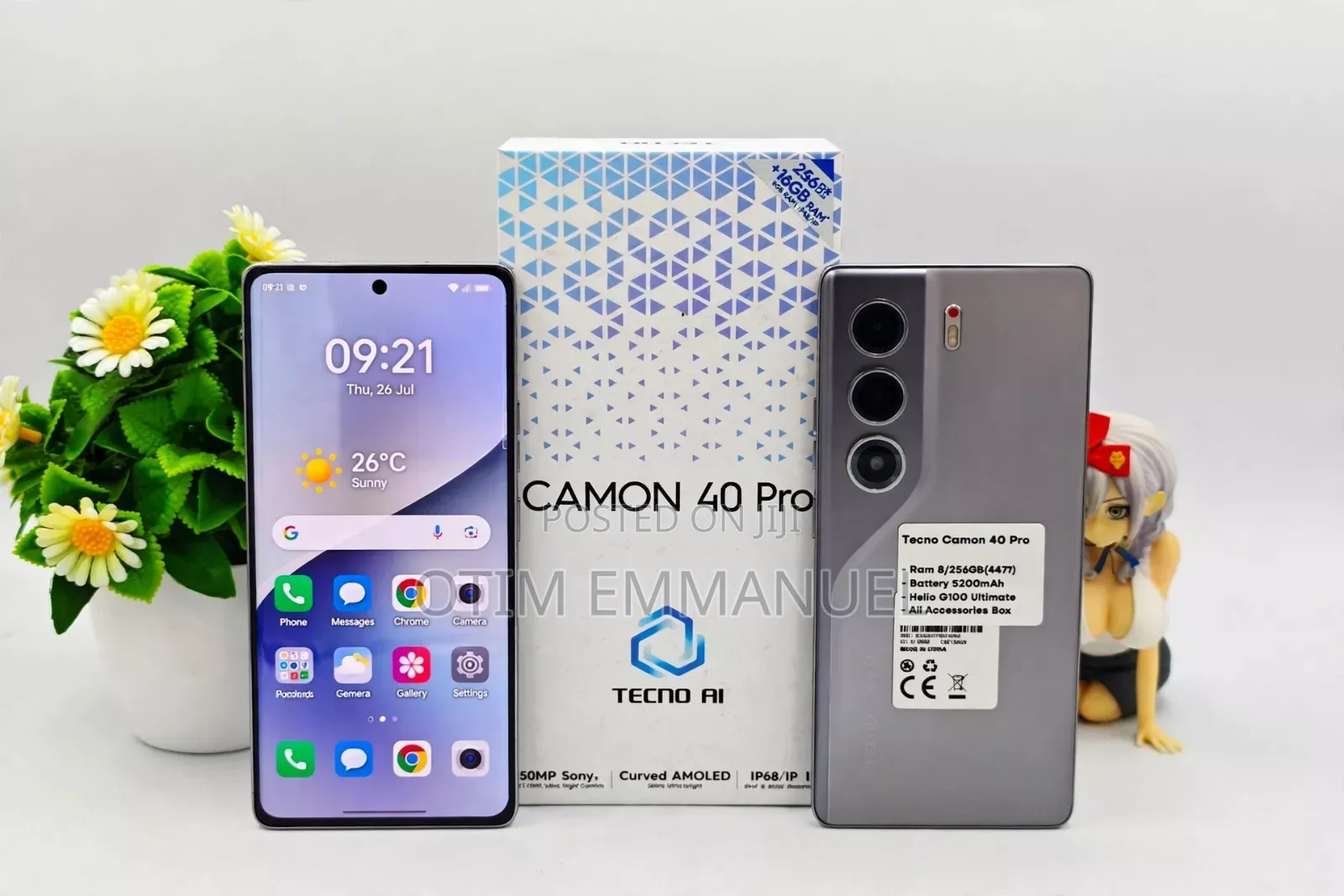 New Tecno Camon 40 Pro 5G 256 GB Gray