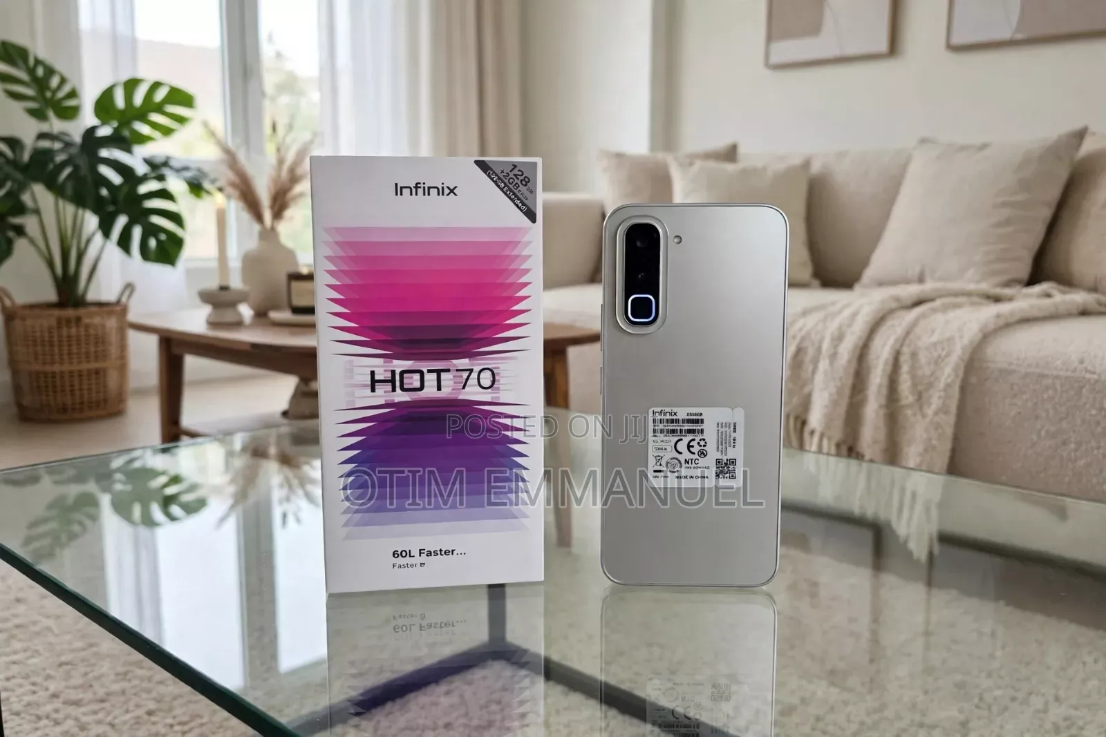 New Infinix Hot 70 256 GB White