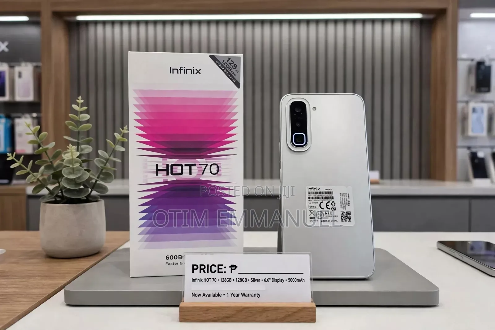 New Infinix Hot 70 256 GB White