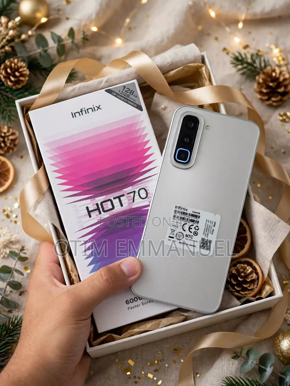 New Infinix Hot 70 256 GB White