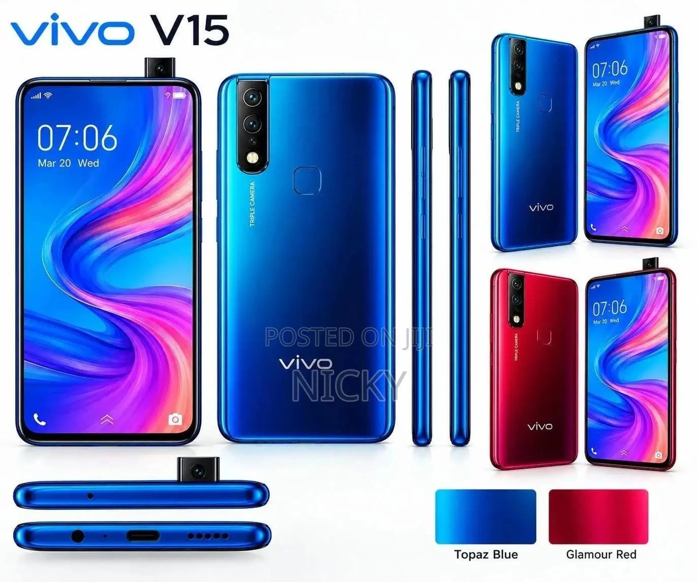 Vivo V15 256 GB Gray