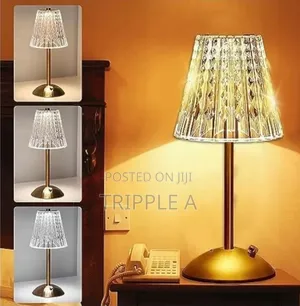 Crystal Table Lamp, Bedside Crystal Table Lamp With Touch