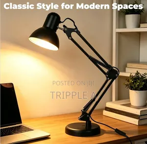 Multi-Joint Desk Lamp With Metal Clamp Base