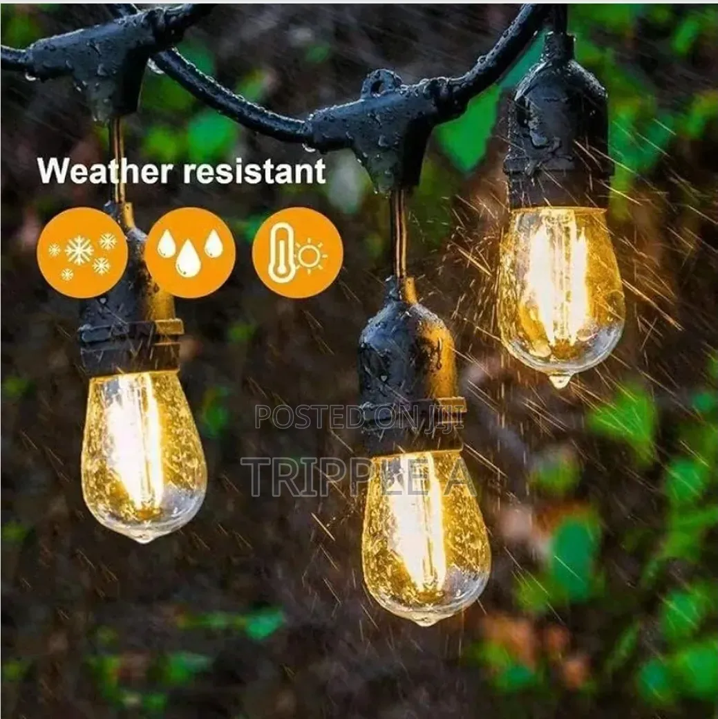 Waterproof 5mtrs Warm Filament Outdoor String Bulbs