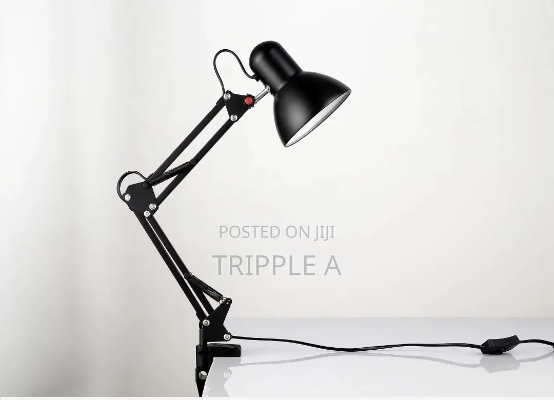Metallic Table Reading Lamp
