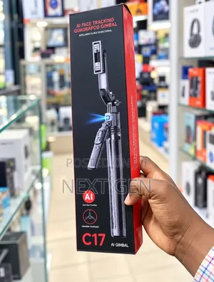 C17 AI Face Tracking Gimbal Tripod 360° Auto Tracking Selfie Stick