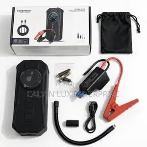 4-in-1 Portable Car Jump Starter + Air Compressor