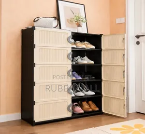 Plastic Modular Shoe Rack 5 Tier