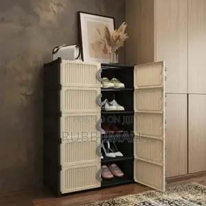 Plastic Modular Shoe Rack 5 Tier