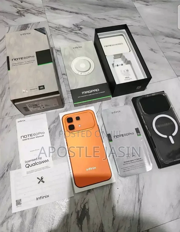 New Infinix Note 60 Pro 256 GB Orange