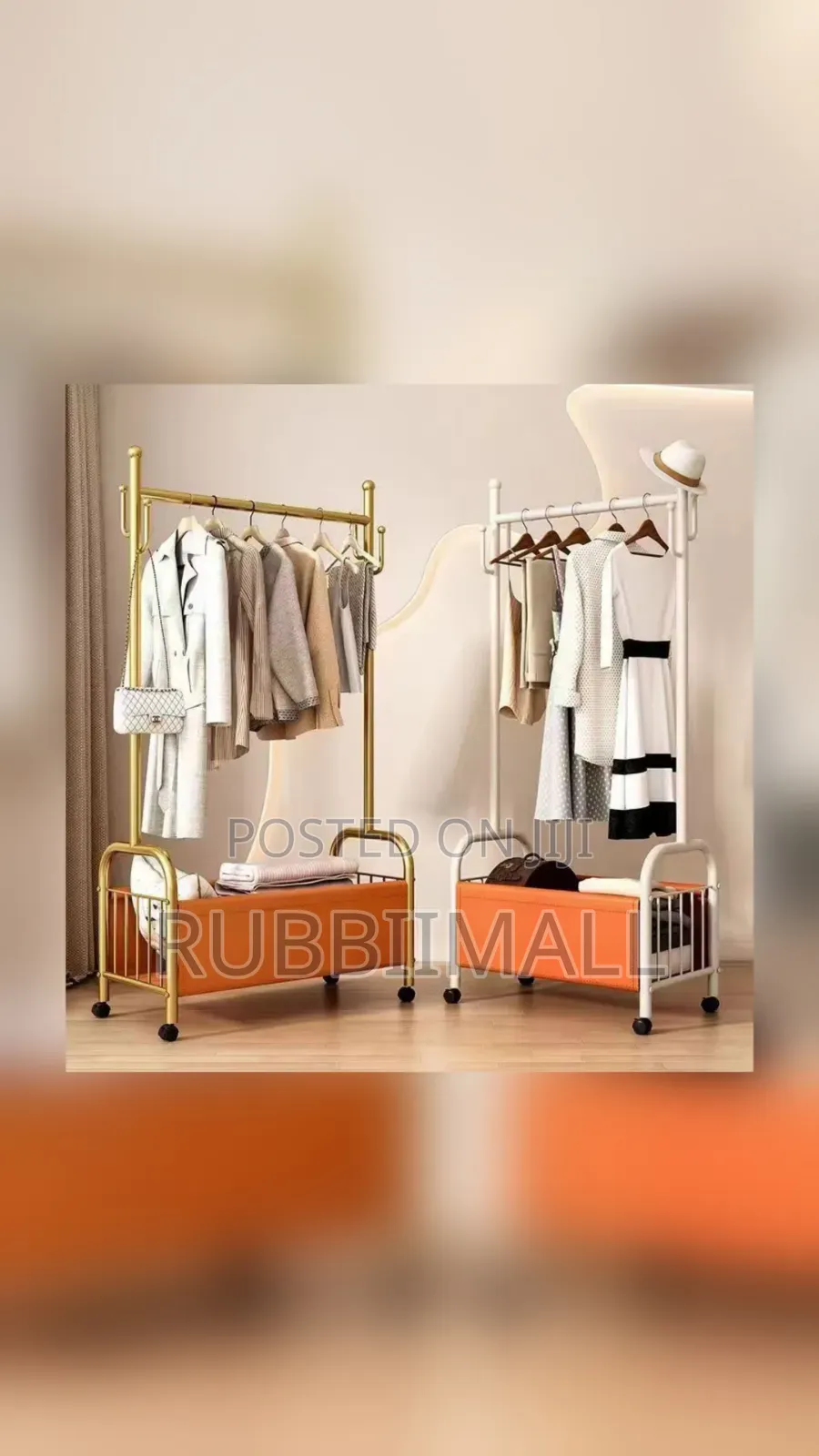 Metal Rolling Garment and Coat Racks