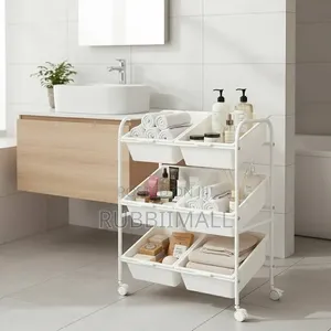 2 Column Movable Storage Rack 3 Tiers