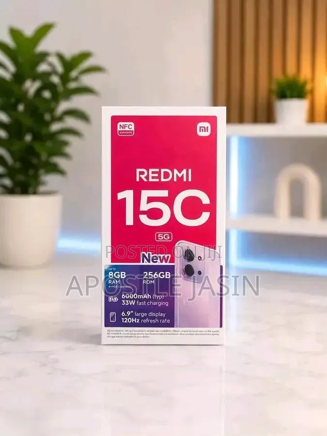 New Xiaomi Redmi 15C 4G 256 GB Pink