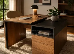 Modern Office Desk-120cm-White Black-Free Delivery Around Kampala