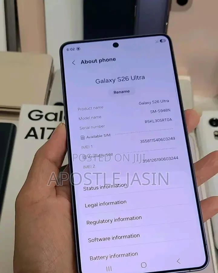 New Samsung Galaxy S26 Ultra 5G 1 TB Purple