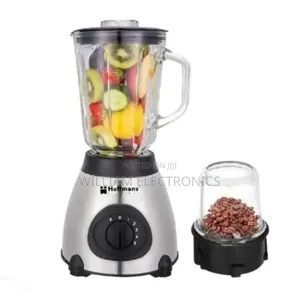 Hoffmans HM-920 Blender & Dry Grinder - Silver/Black