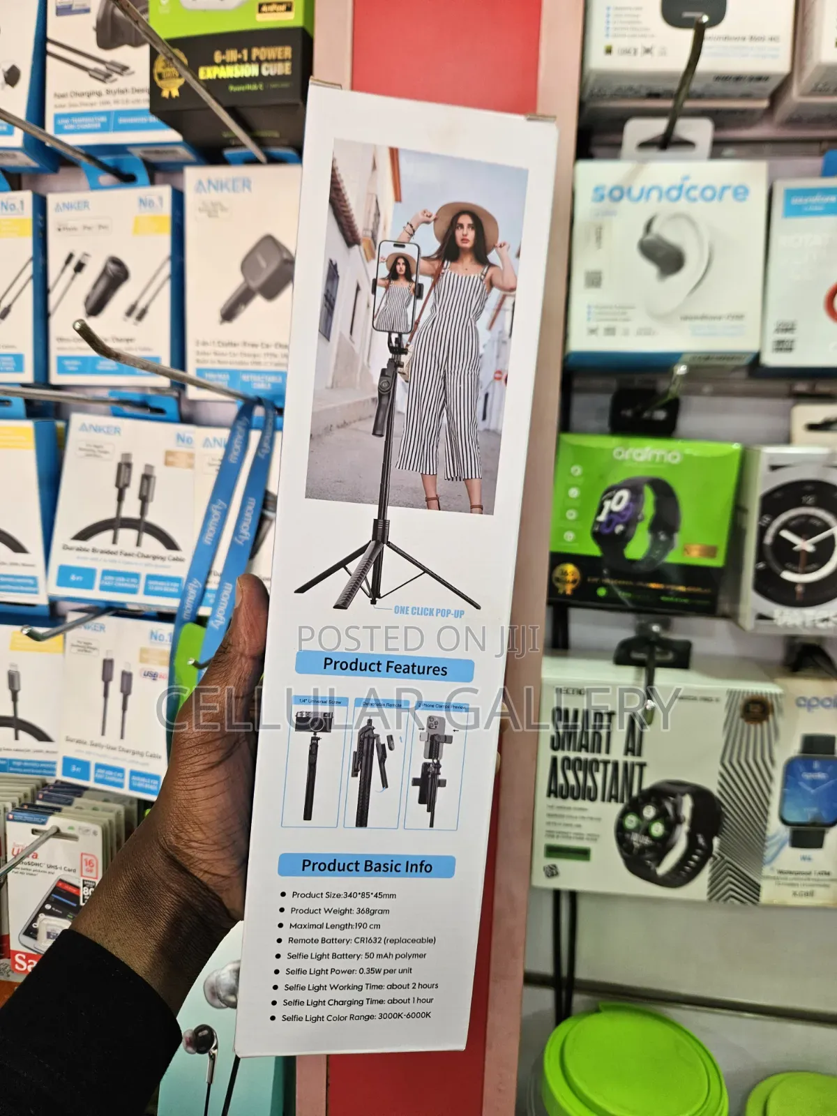 Tripod Selfie Stick K50 190cm