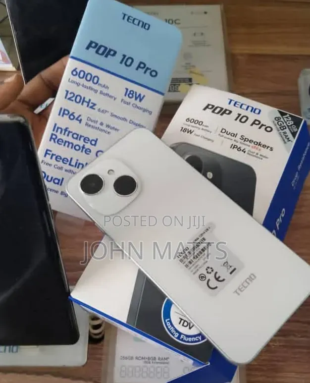 New Tecno Pop 10 Pro 128 GB White