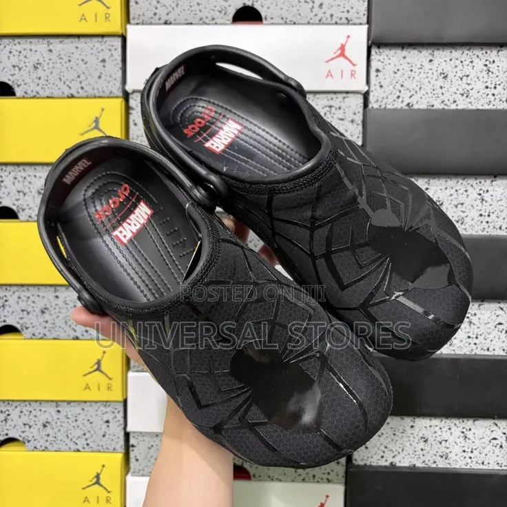 Black Spiderman Crocs