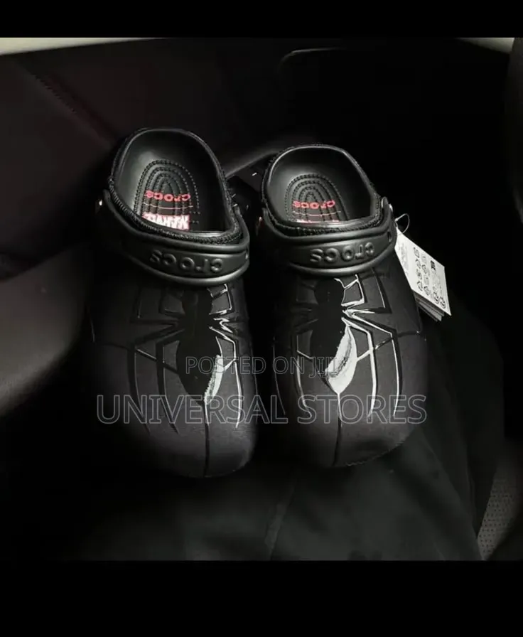 Black Spiderman Crocs