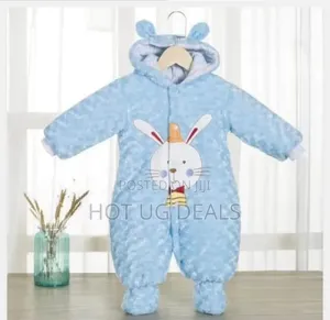 Cozy Baby Winter Warm Overalls & Hooded Fleece Romper