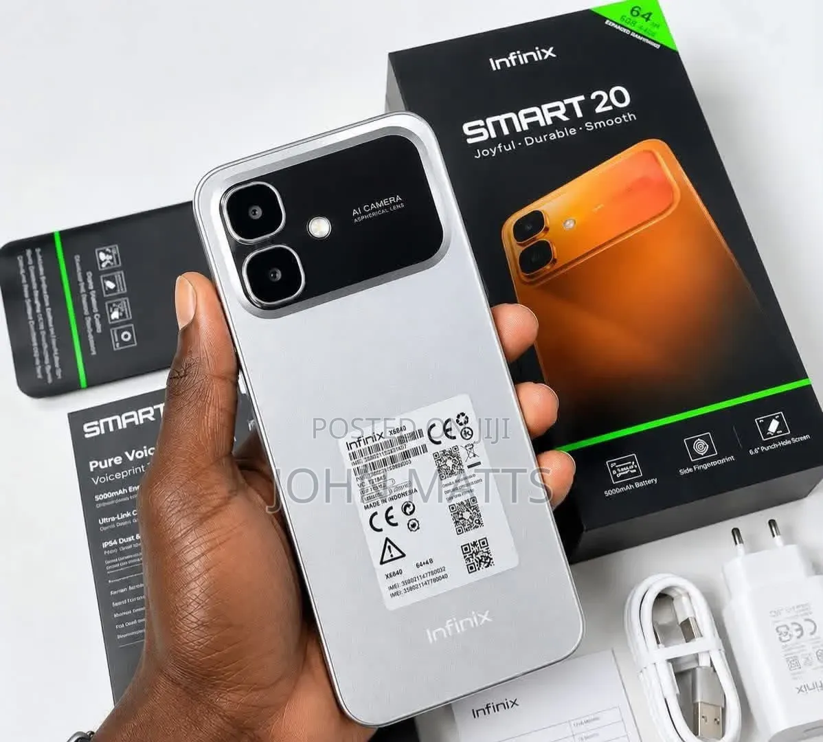 New Infinix Smart 20 64 GB Silver