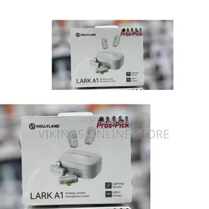 The Hollyland Lark A1 Wireless Lavalier Microphone Combo, a Wireless
