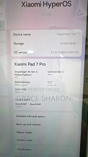 New Xiaomi Pad 7 Pro 256 GB Silver
