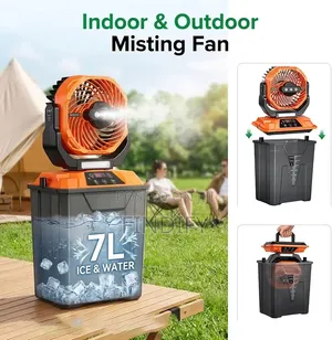 Portable Misting Fan for Outside, 20000mAh Rechargeable Camping Fan
