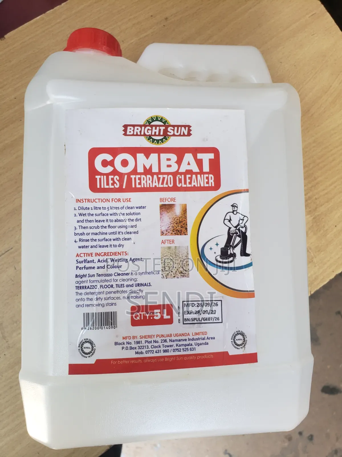 Combat Terrazzo and Tile Cleaner
