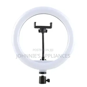 LJ-26 10-Inch LED Ring Light With Smartphone Holder and USB Pow
