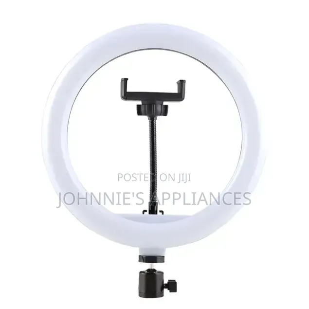 LJ-26 10-Inch LED Ring Light With Smartphone Holder and USB Pow