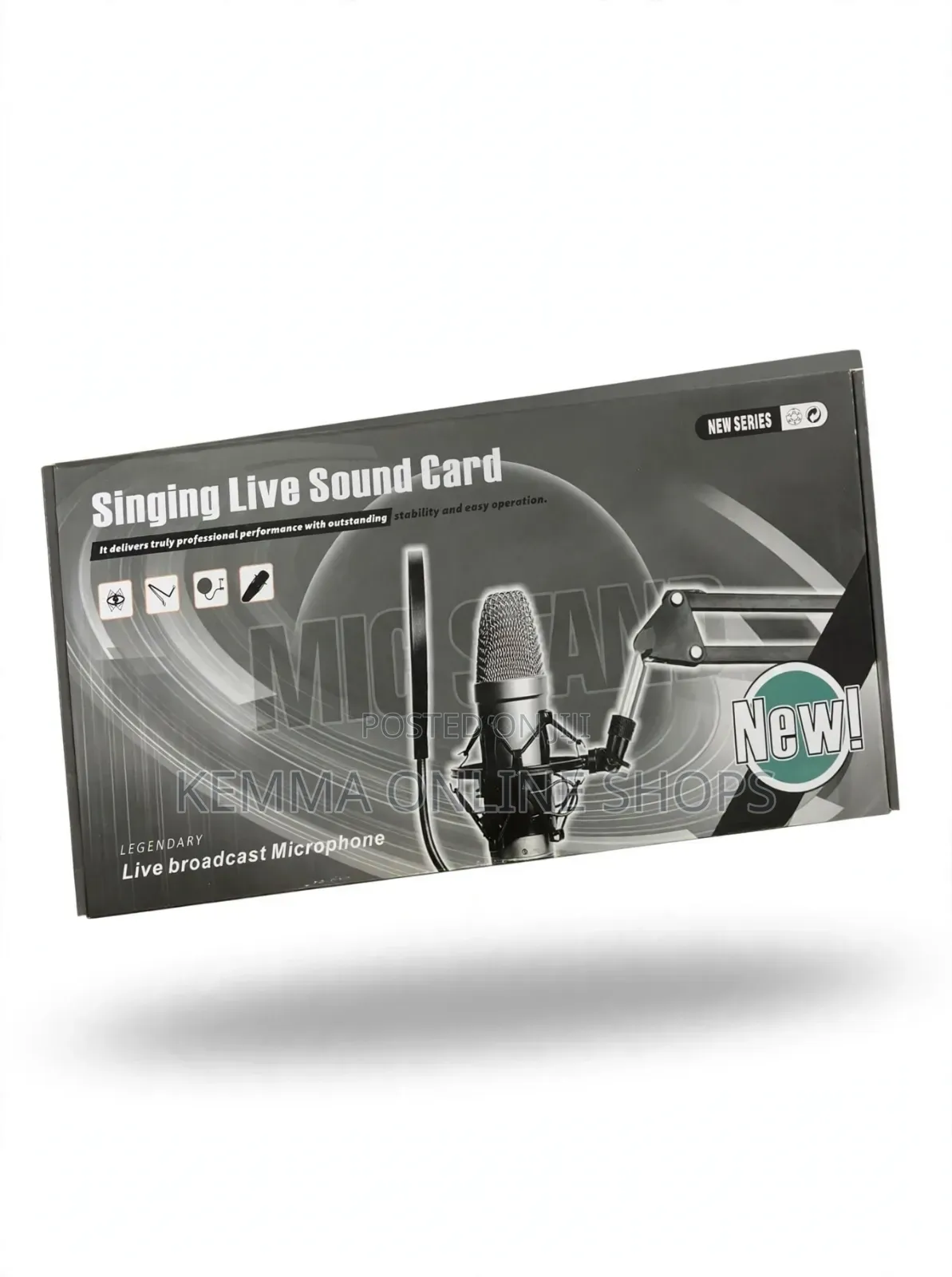 BM-800 Condenser Microphone and Live Sound Card Full Bundle Set