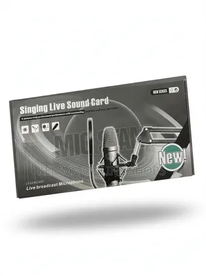 BM-800 Condenser Microphone and Live Sound Card Full Bundle Set