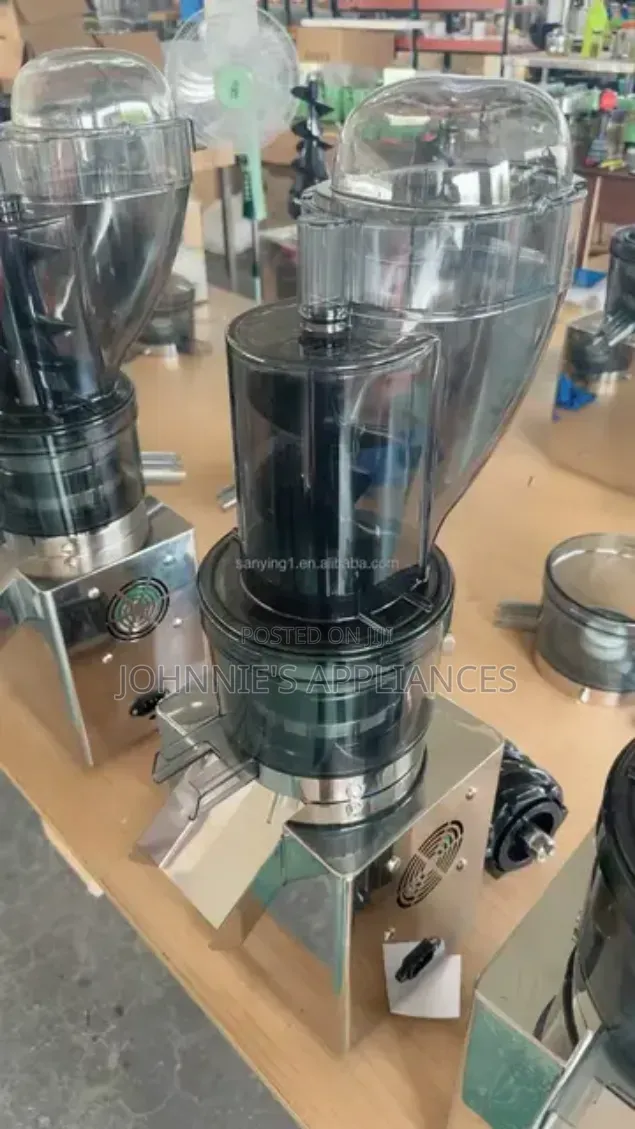 Commercial Slow Juicer Machine With Large Feeding Hopper and Dual