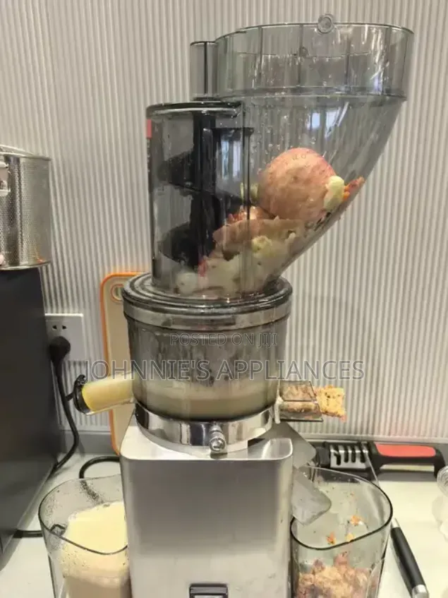 Commercial Slow Juicer Machine With Large Feeding Hopper and Dual