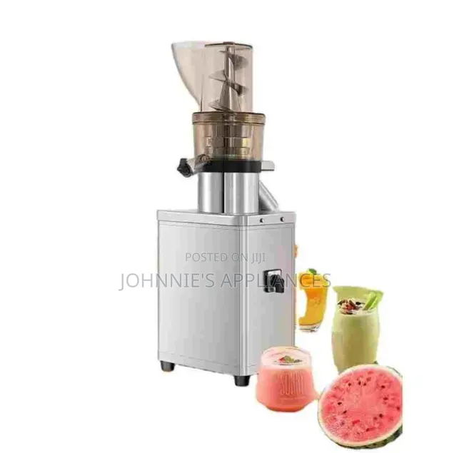 Commercial Slow Juicer Machine With Large Feeding Hopper and Dual