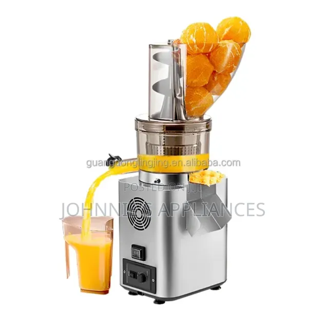 Commercial Slow Juicer Machine With Large Feeding Hopper and Dual