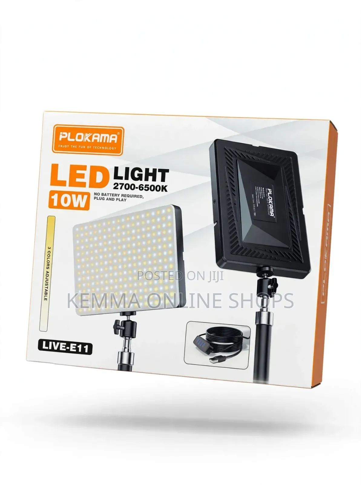 PLOKAMA Live-E11 LED Photography Fill Light - 10W