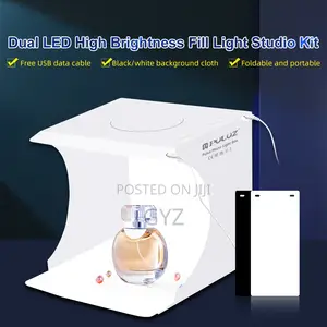 Photo Studio Shooting Tent Box Kit With 2 Colors Backdrops