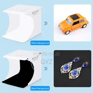 Photo Studio Shooting Tent Box Kit With 2 Colors Backdrops