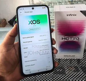New Infinix Hot 70 128 GB Silver